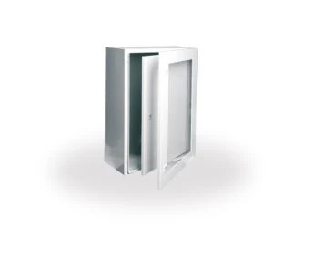 Cửa kính cường lực + tường cửa bên trong bao vây